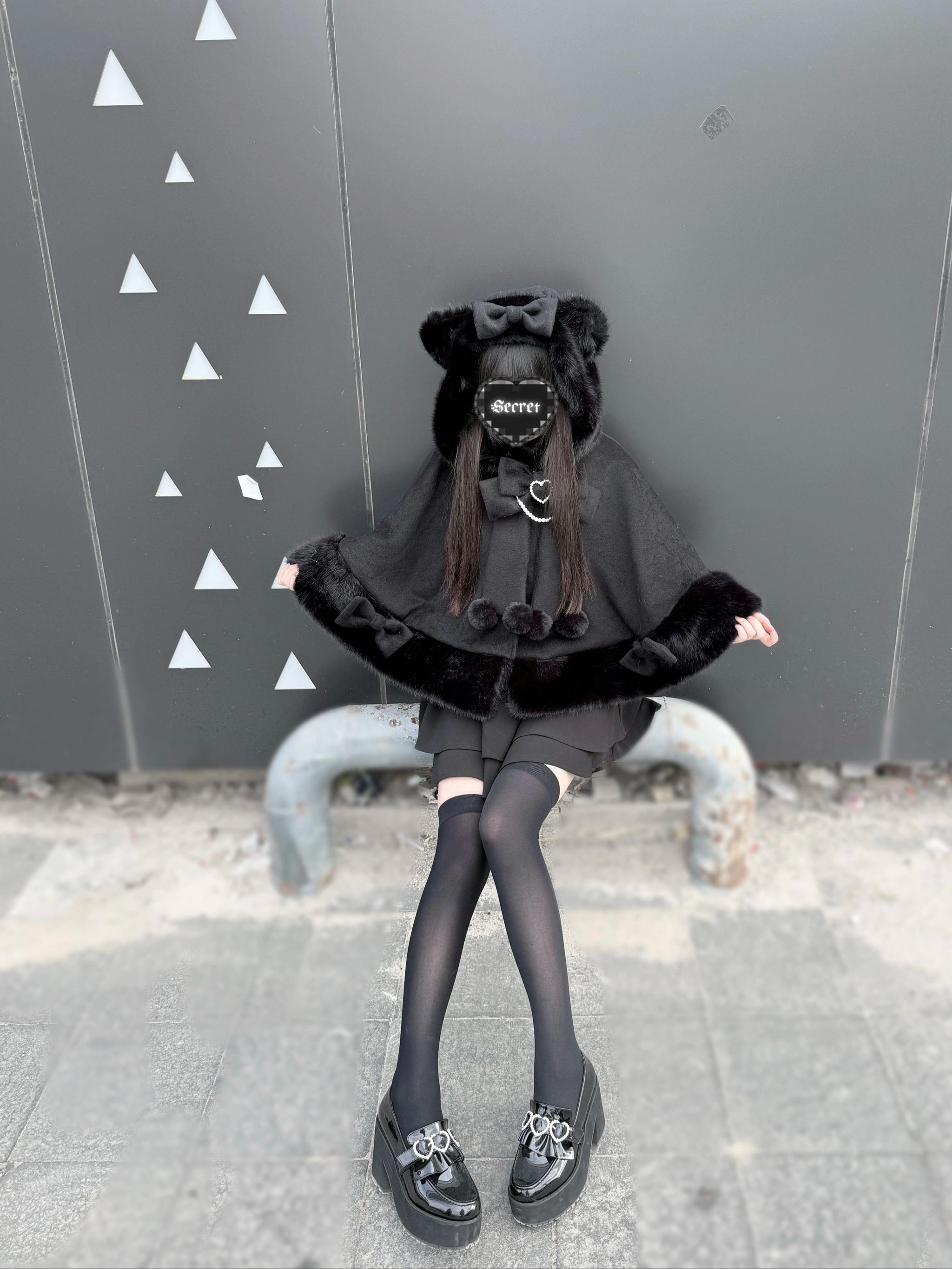 Jirai Kei cat ear hooded plush cape care instructions and maintenance guide for plush and crystal preservation