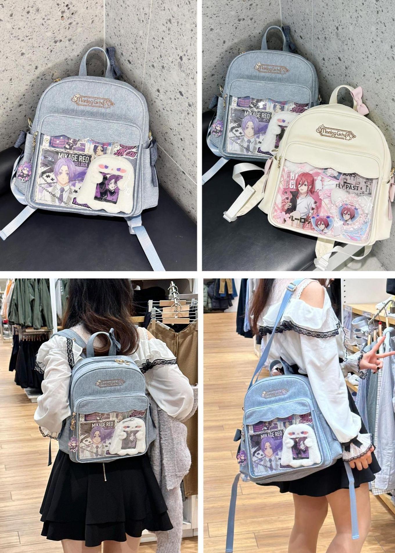 Kawaii anime collection itabag embroidery details embellishments design artistic quality showcase