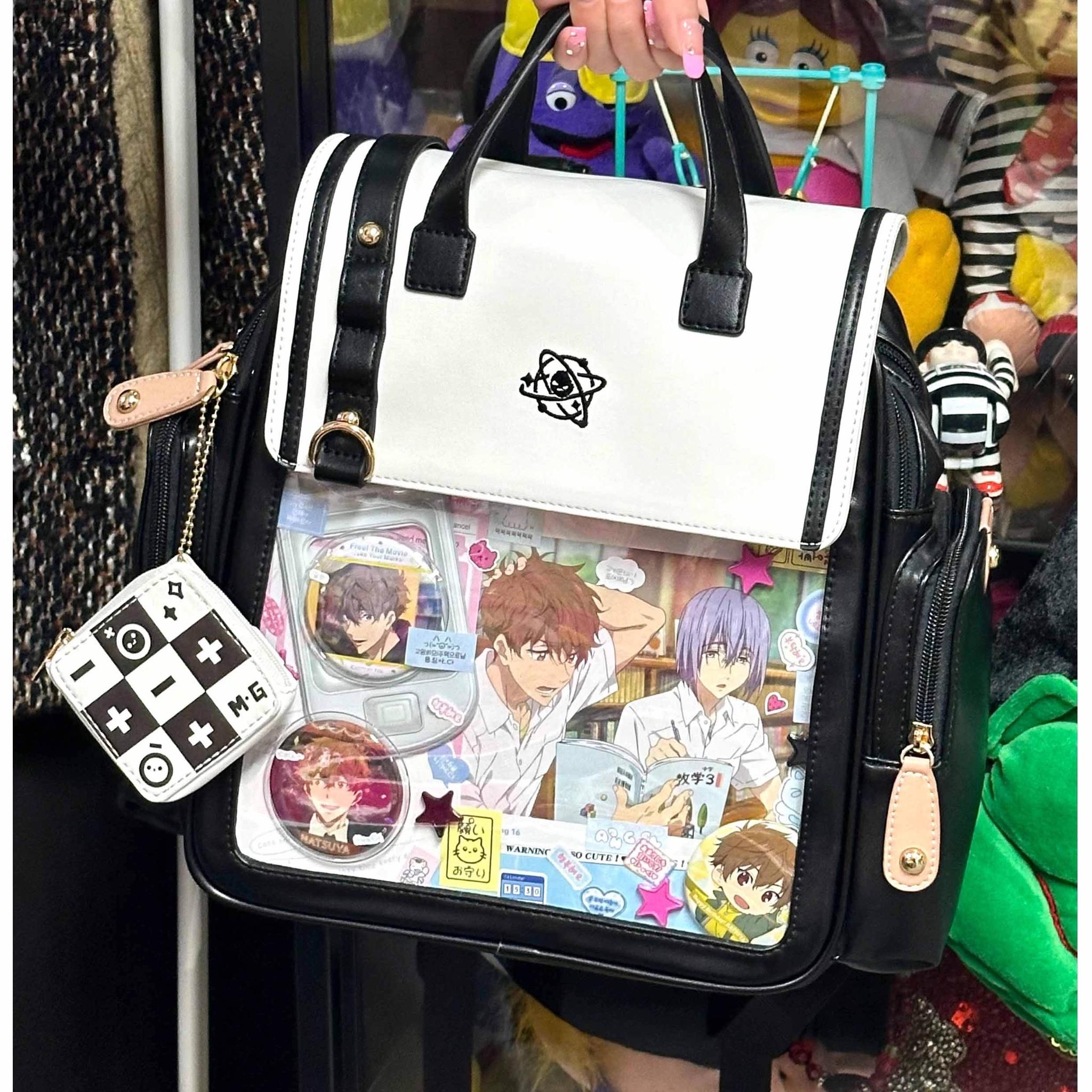 Itabag backpack daily essential storage and merchandise display dual functionality design