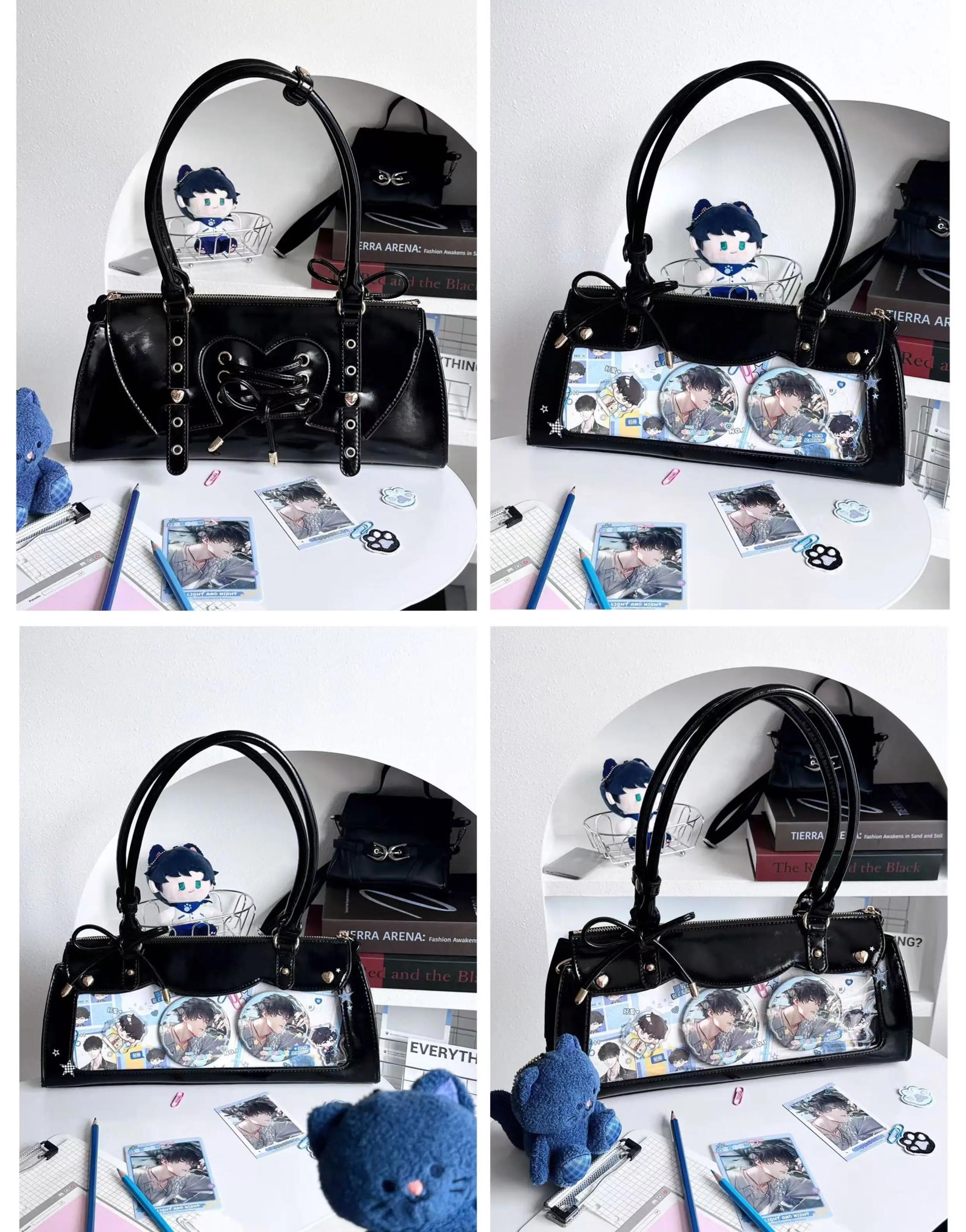 Baguette itabag worn with casual street style and minimalist fashion for everyday convention ready look
