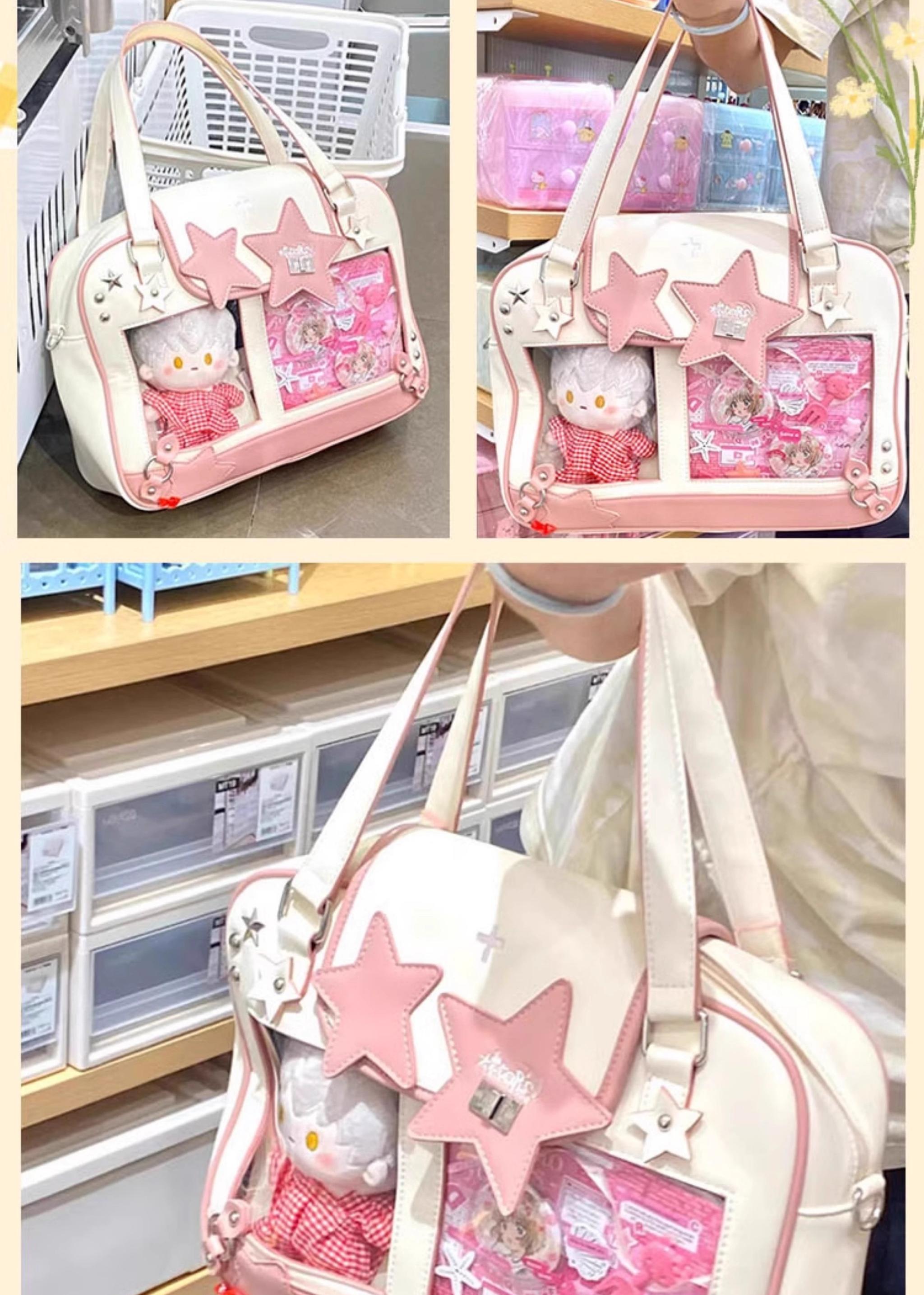 Jirai Kei star itabag navy blue white color variant clear display windows collectible showcase