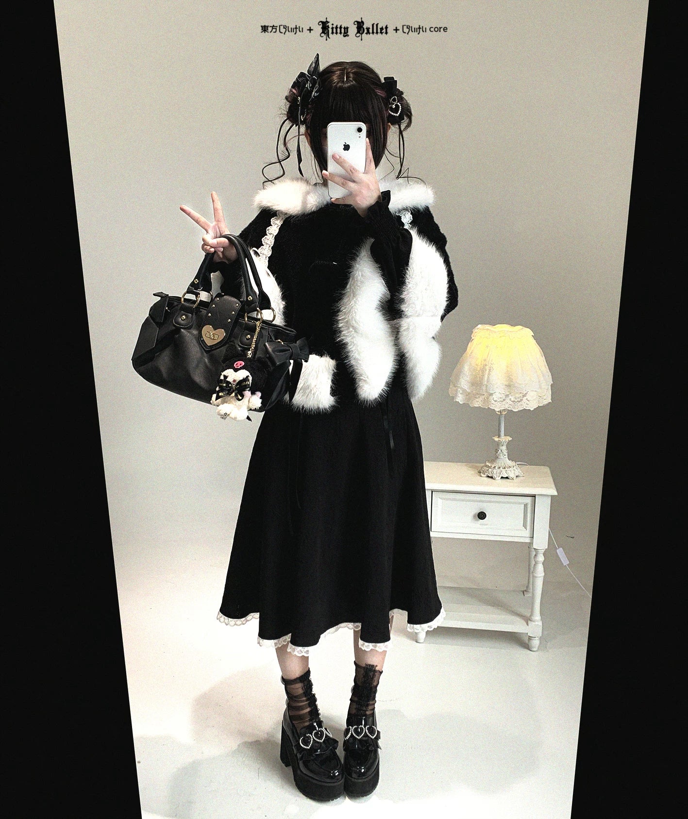 Jirai Kei bunny ear winter cape seasonal versatility showing spring autumn and winter wear possibilities