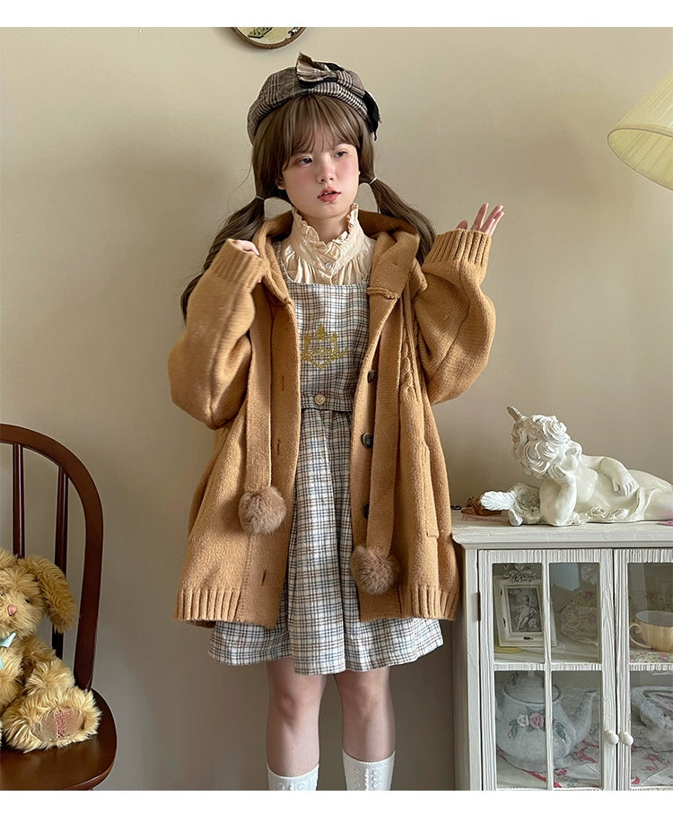 Kawaii Oversized Cardigan Sweater Coat Multicolor - Image 2