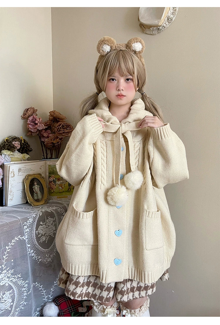 Kawaii Oversized Cardigan Sweater Coat Multicolor - Image 42