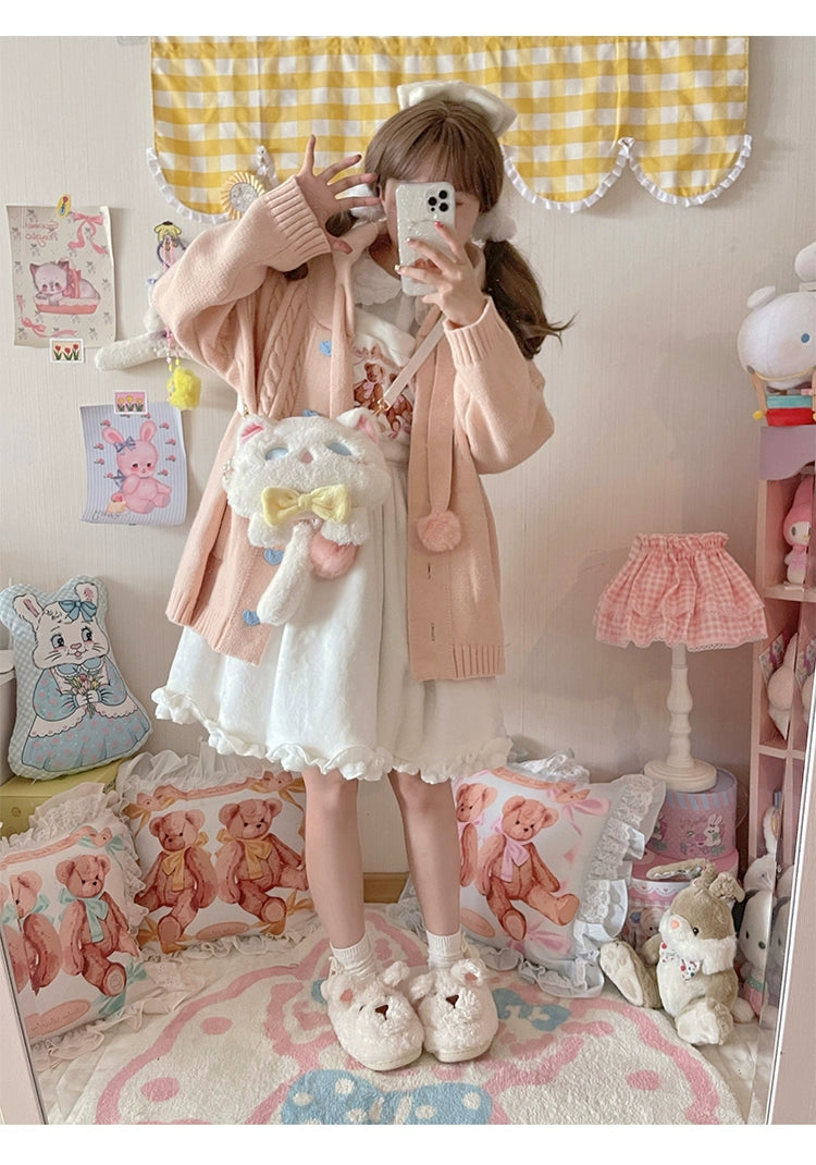 Kawaii Oversized Cardigan Sweater Coat Multicolor - Image 216