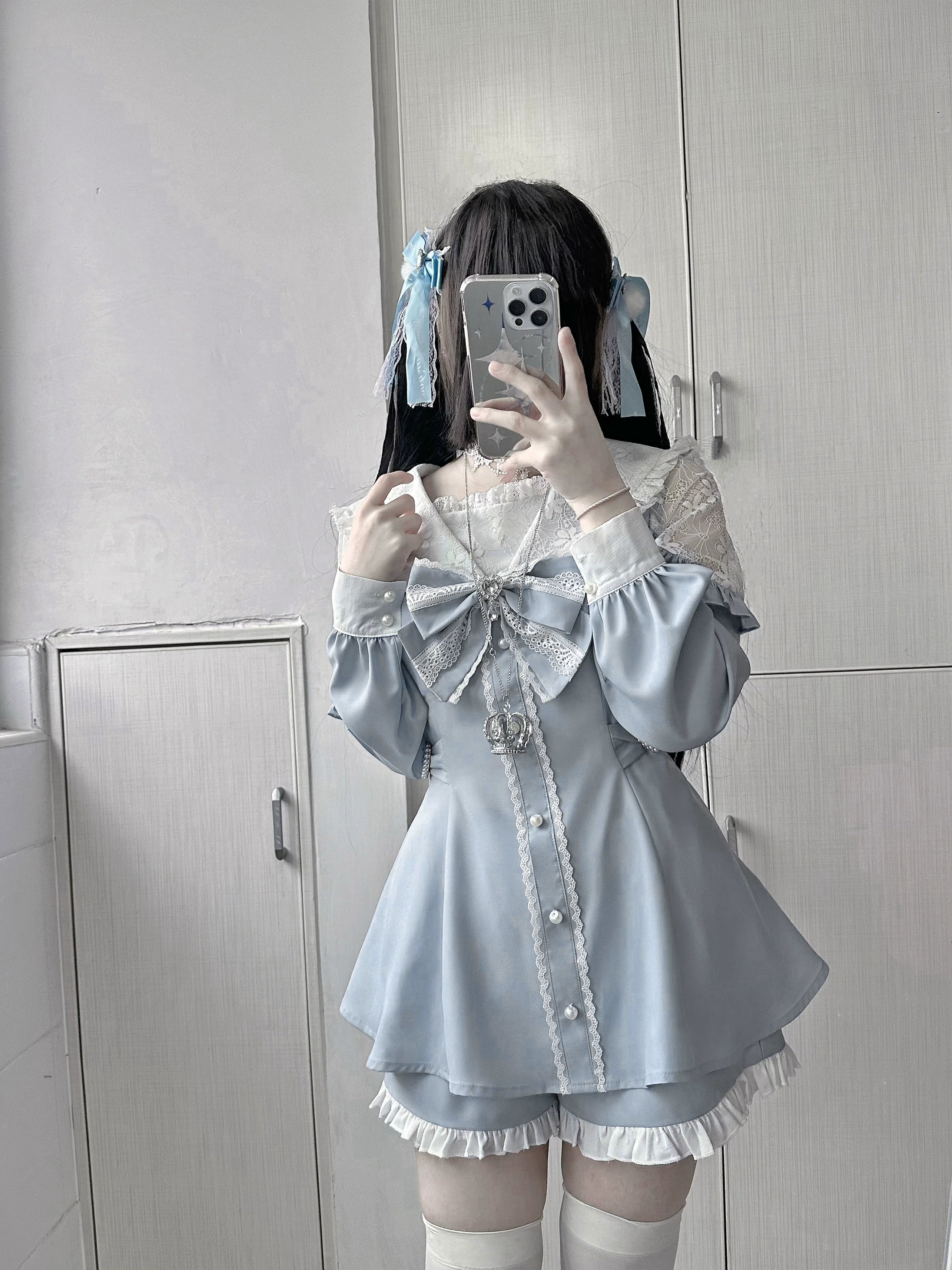 Sailor Jirai Kei dress set streetwear fusion styling layered jacket contemporary edge outfit