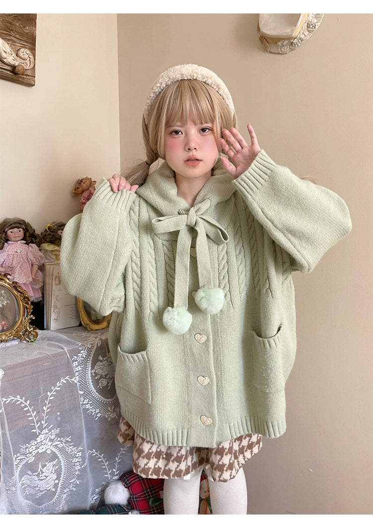 Kawaii Oversized Cardigan Sweater Coat Multicolor - Image 113
