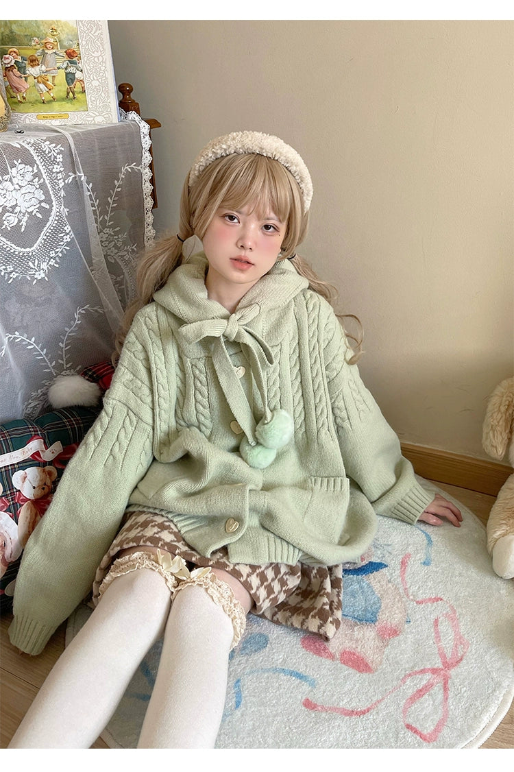 Kawaii Oversized Cardigan Sweater Coat Multicolor - Image 49
