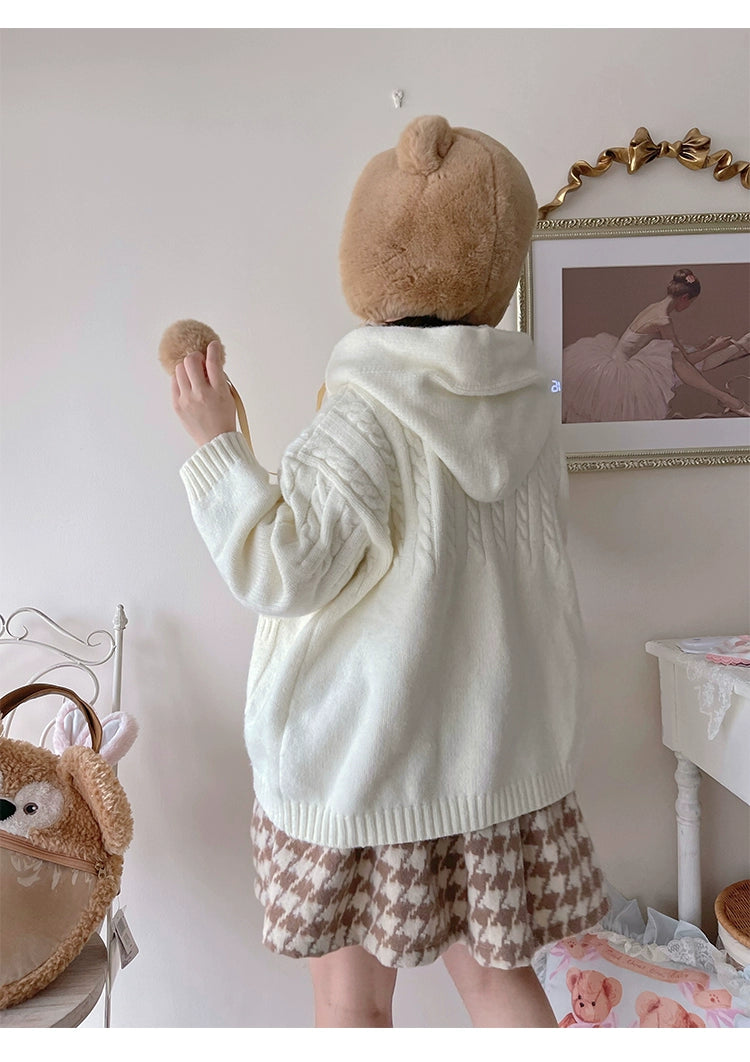 Kawaii Oversized Cardigan Sweater Coat Multicolor - Image 37