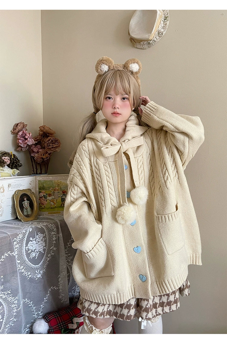 Kawaii Oversized Cardigan Sweater Coat Multicolor - Image 94