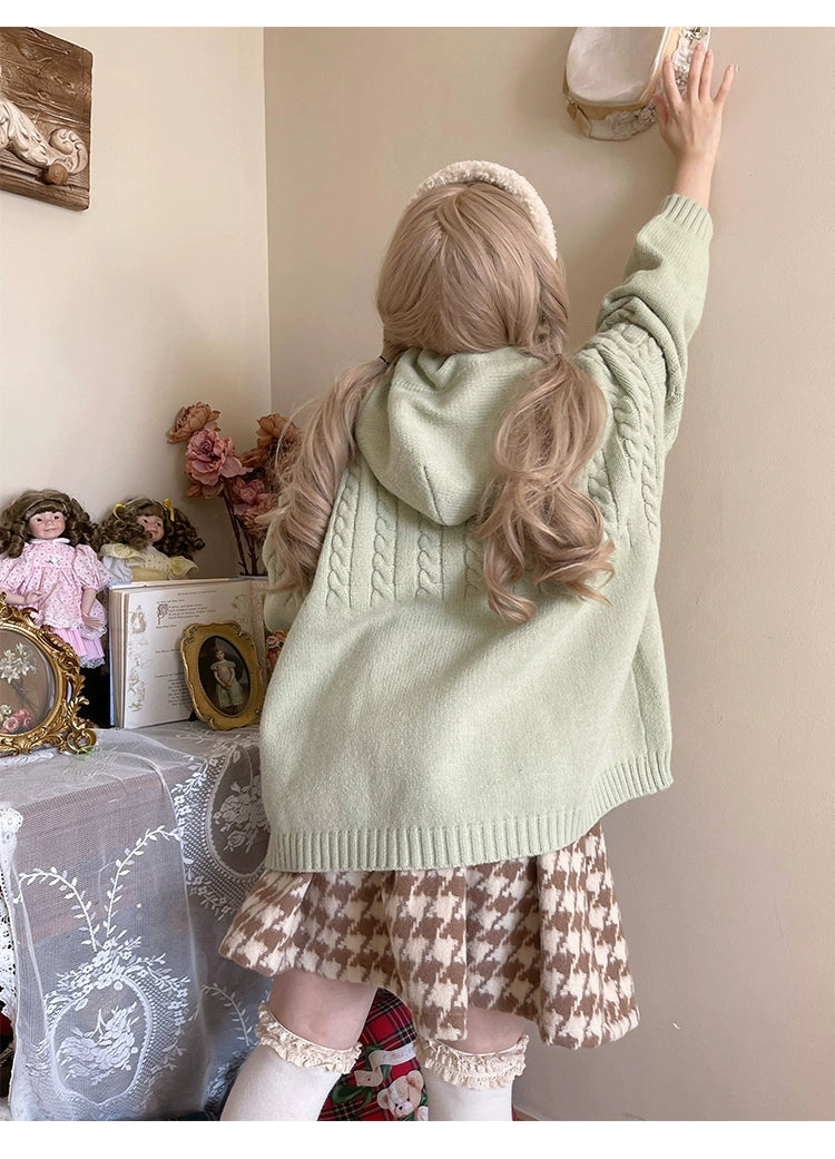 Kawaii Oversized Cardigan Sweater Coat Multicolor - Image 48