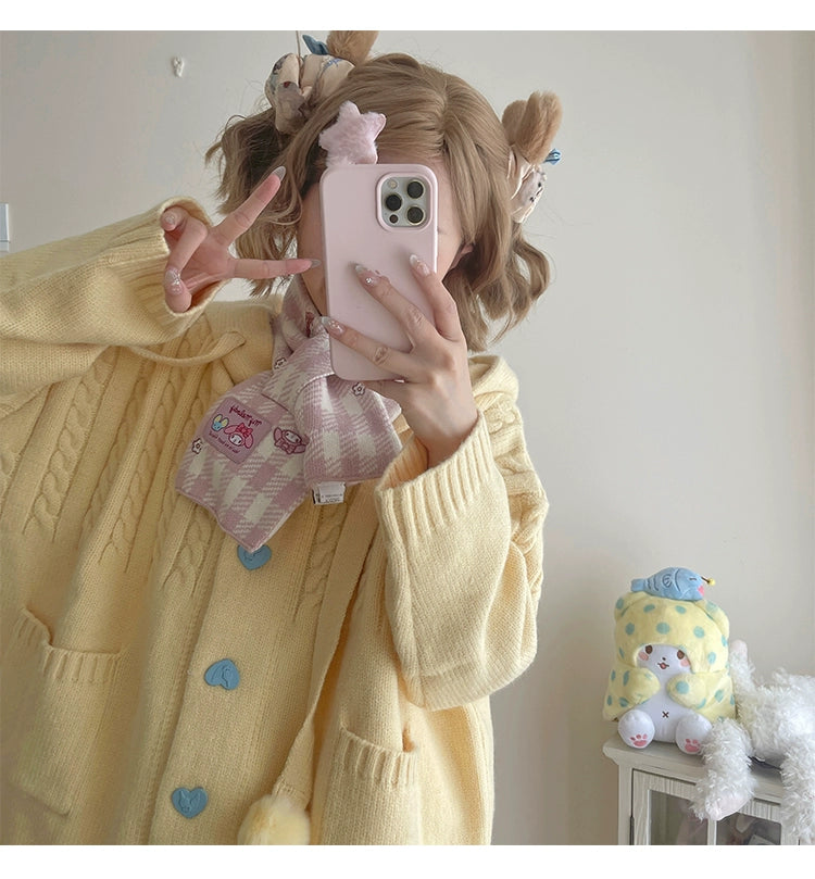 Kawaii Oversized Cardigan Sweater Coat Multicolor - Image 52