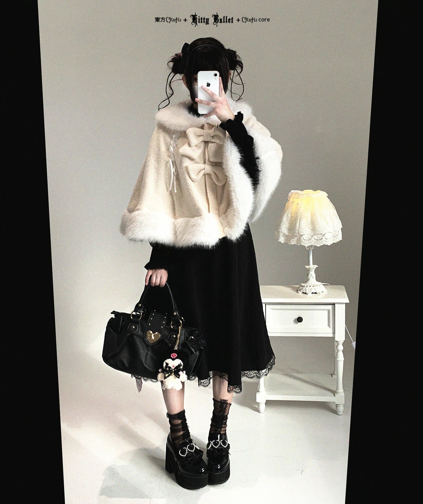 Jirai Kei bunny ear winter cape brand philosophy showing commitment to cute alternative fashion expression