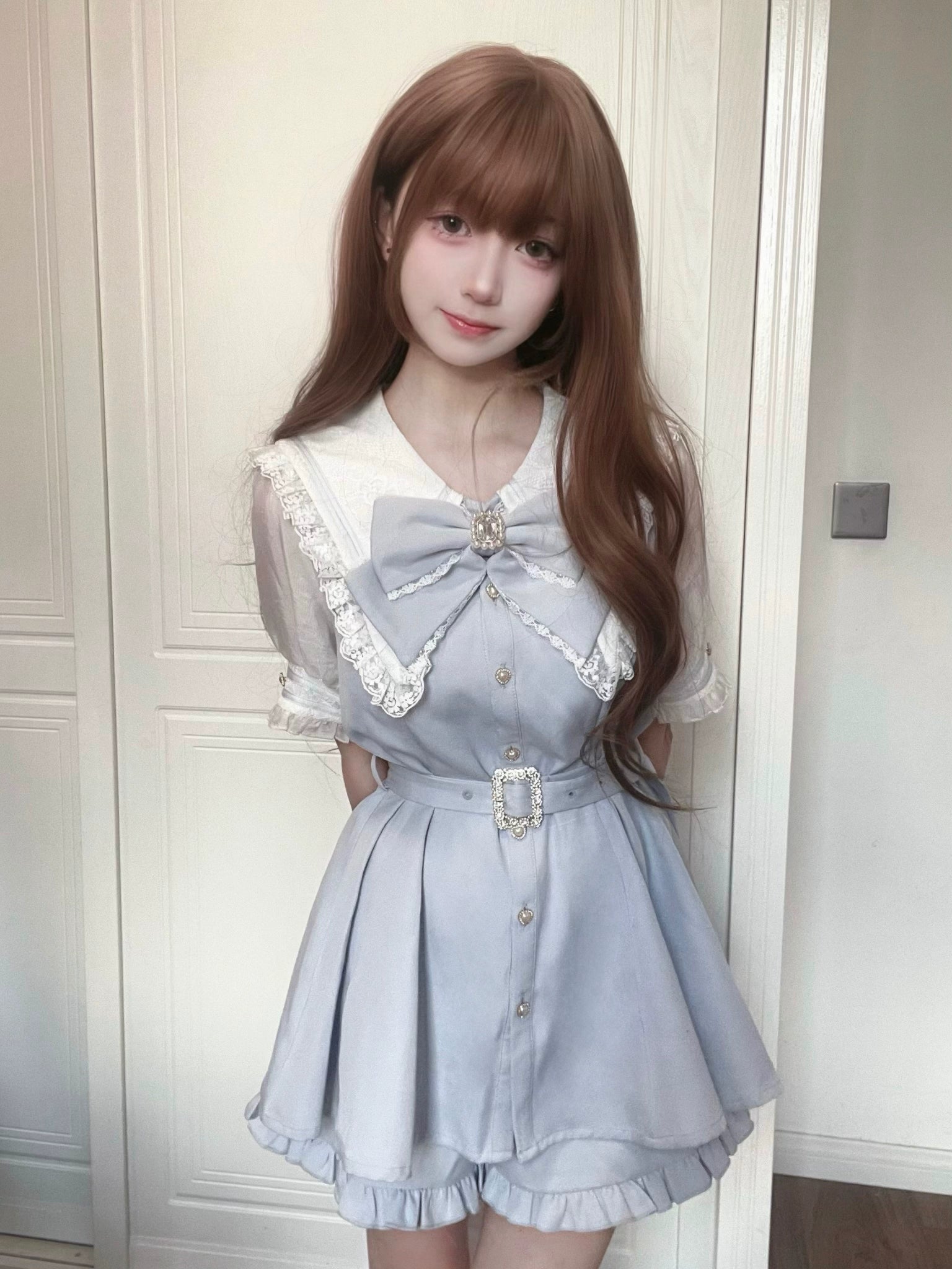 Jirai Kei dress shorts complete ensemble styling guide all color variants together