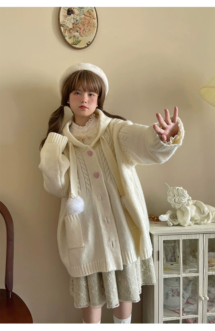 Kawaii Oversized Cardigan Sweater Coat Multicolor - Image 88