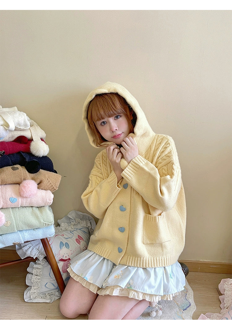 Kawaii Oversized Cardigan Sweater Coat Multicolor - Image 26