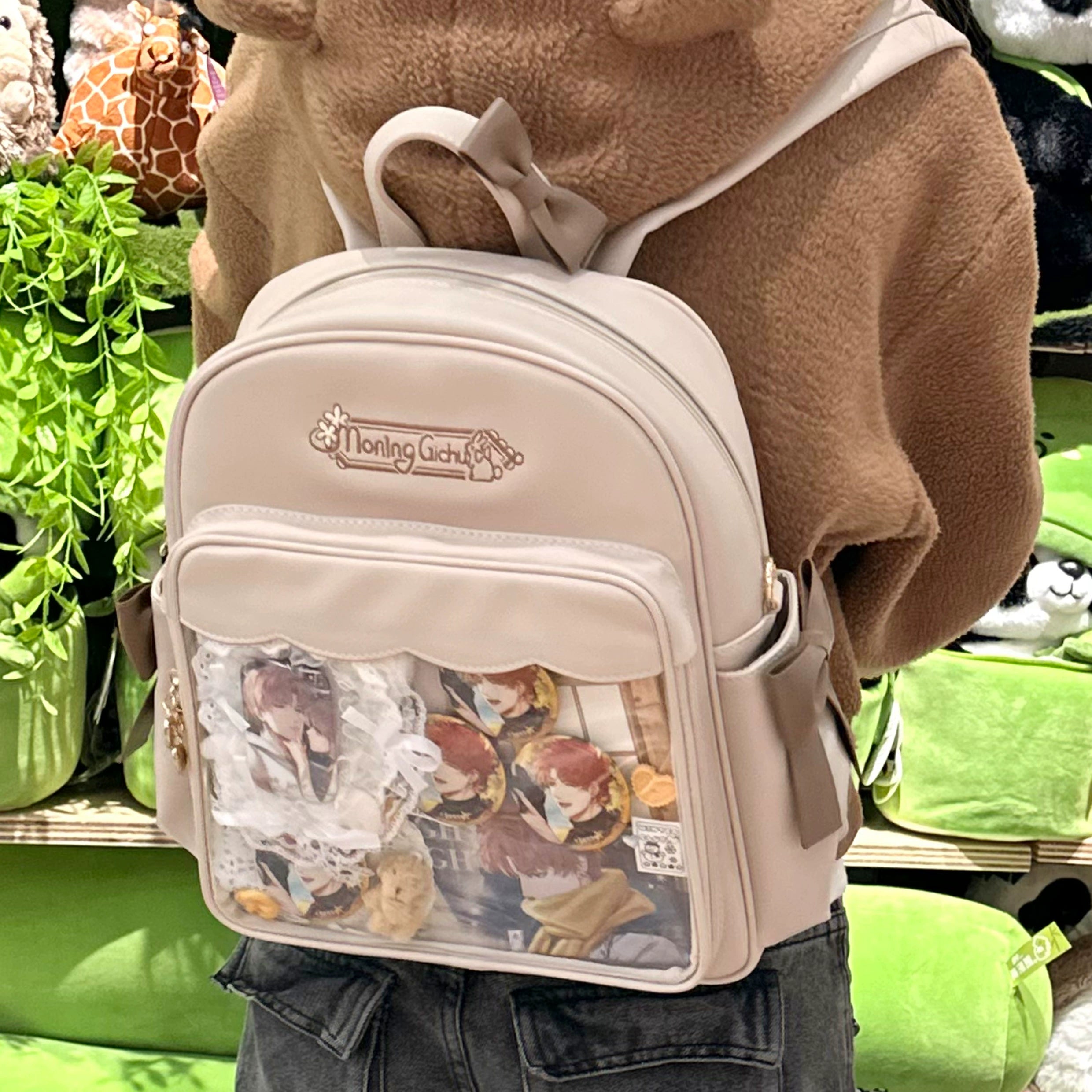 Jirai Kei itabag pink color transparent anime character display window comprehensive product showcase