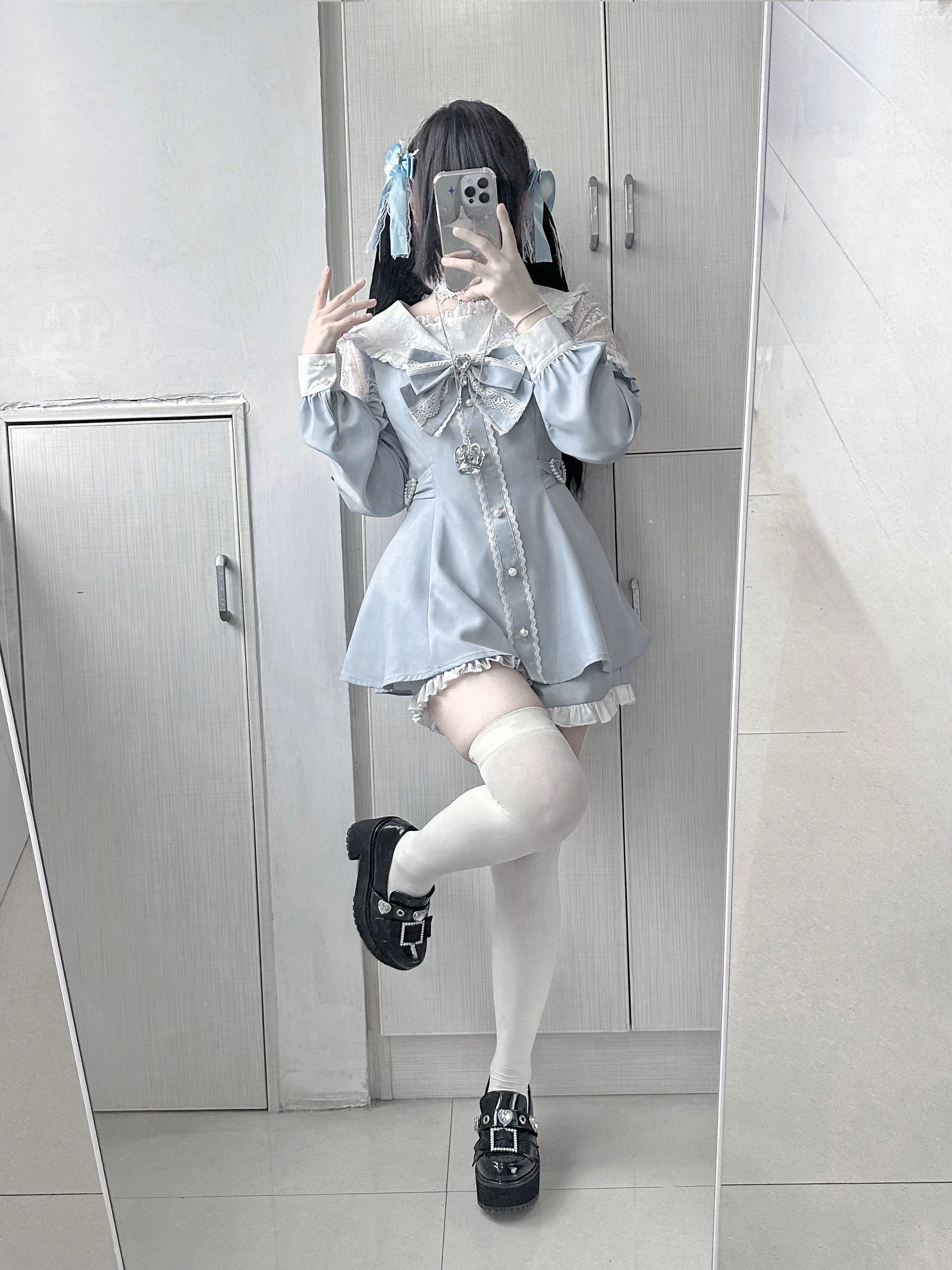 Sailor Jirai Kei dress set styling inspiration casual everyday wear outfit combination ideas