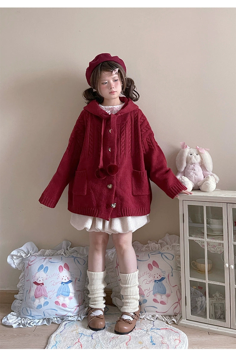 Kawaii Oversized Cardigan Sweater Coat Multicolor - Image 108