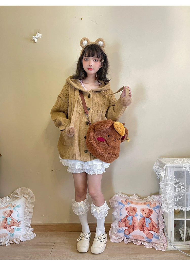 Kawaii Oversized Cardigan Sweater Coat Multicolor - Image 83