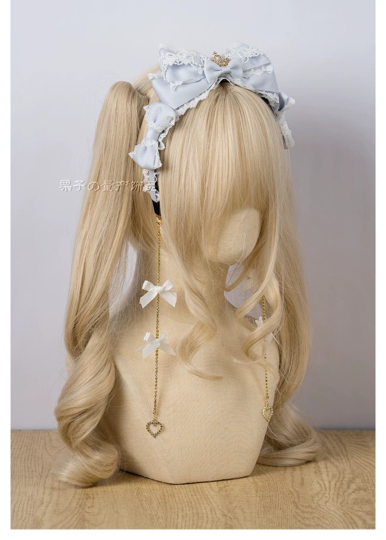 Rhinestone crown bow KC Jirai Kei hair accessory versatile styling options multiple colors