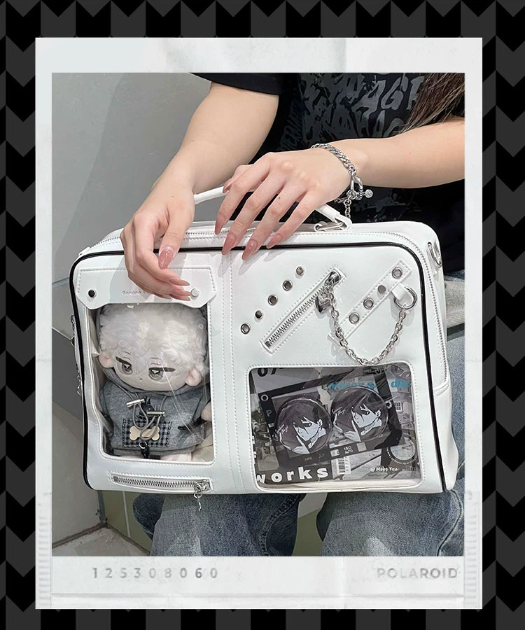 Jirai Kei ita laptop bag size comparison 14-inch capacity specification demonstration