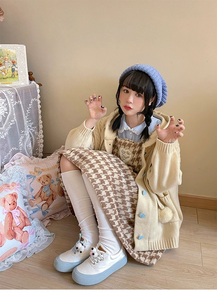 Kawaii Oversized Cardigan Sweater Coat Multicolor - Image 85