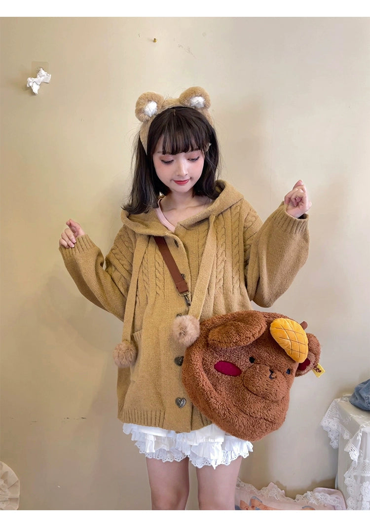 Kawaii Oversized Cardigan Sweater Coat Multicolor - Image 111