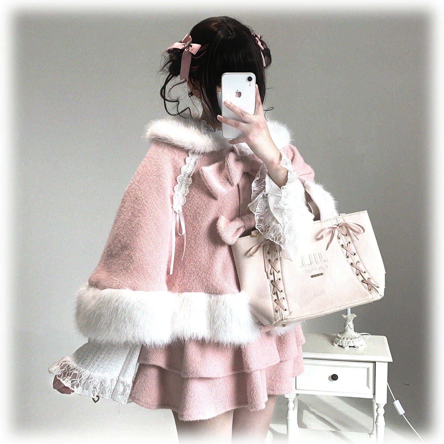 Jirai Kei bunny ear winter cape fashion forecast showing trends and future styling possibilities for coming seasons