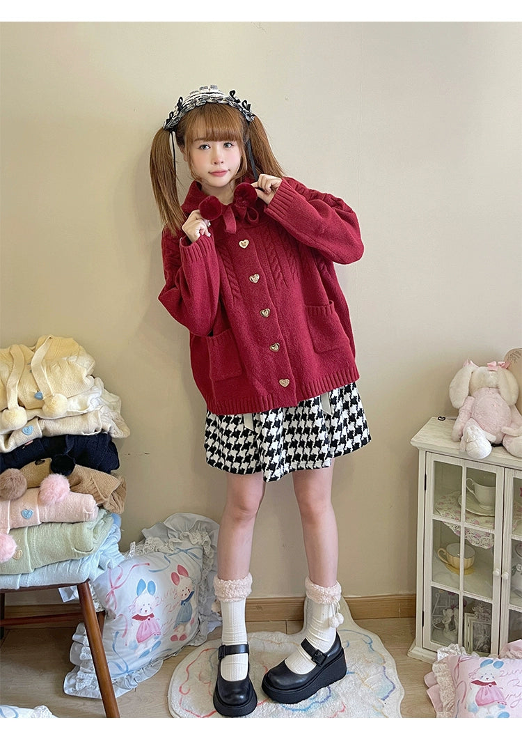 Kawaii Oversized Cardigan Sweater Coat Multicolor - Image 31