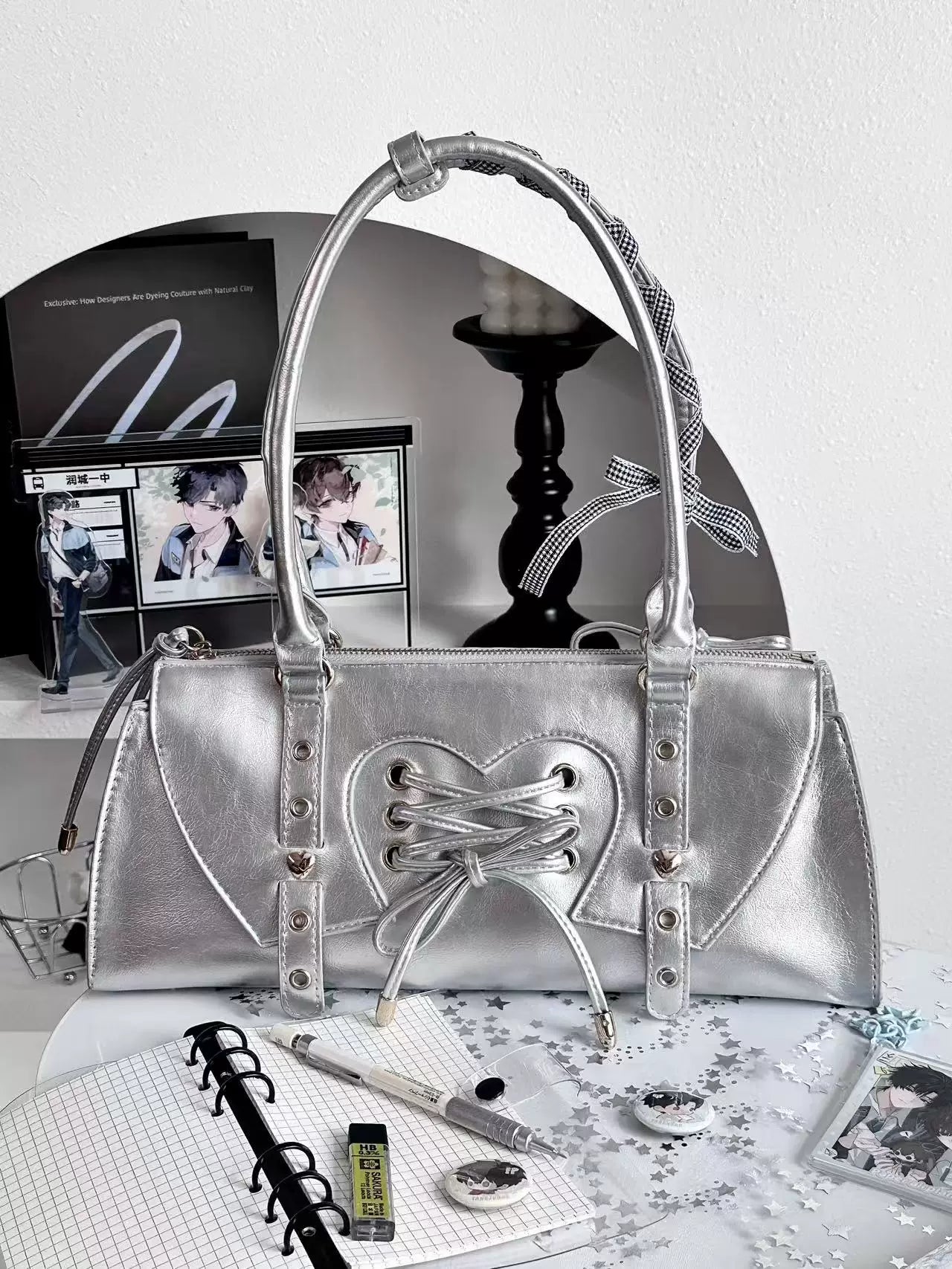 Baguette itabag capacity with phone umbrella power bank essentials storage compartment organization