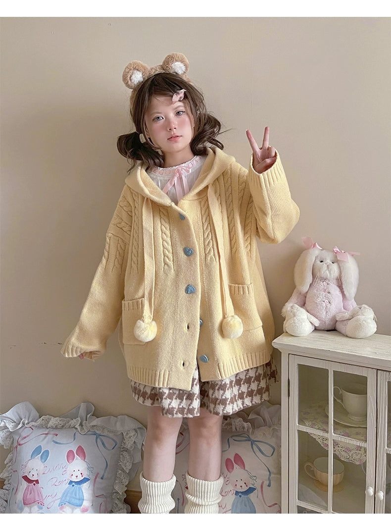 Kawaii Oversized Cardigan Sweater Coat Multicolor - Image 53