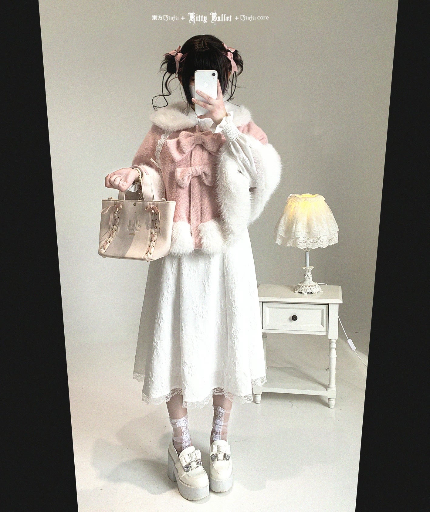 Jirai Kei bunny ear winter cape limited edition note showing exclusive design features and special characteristics