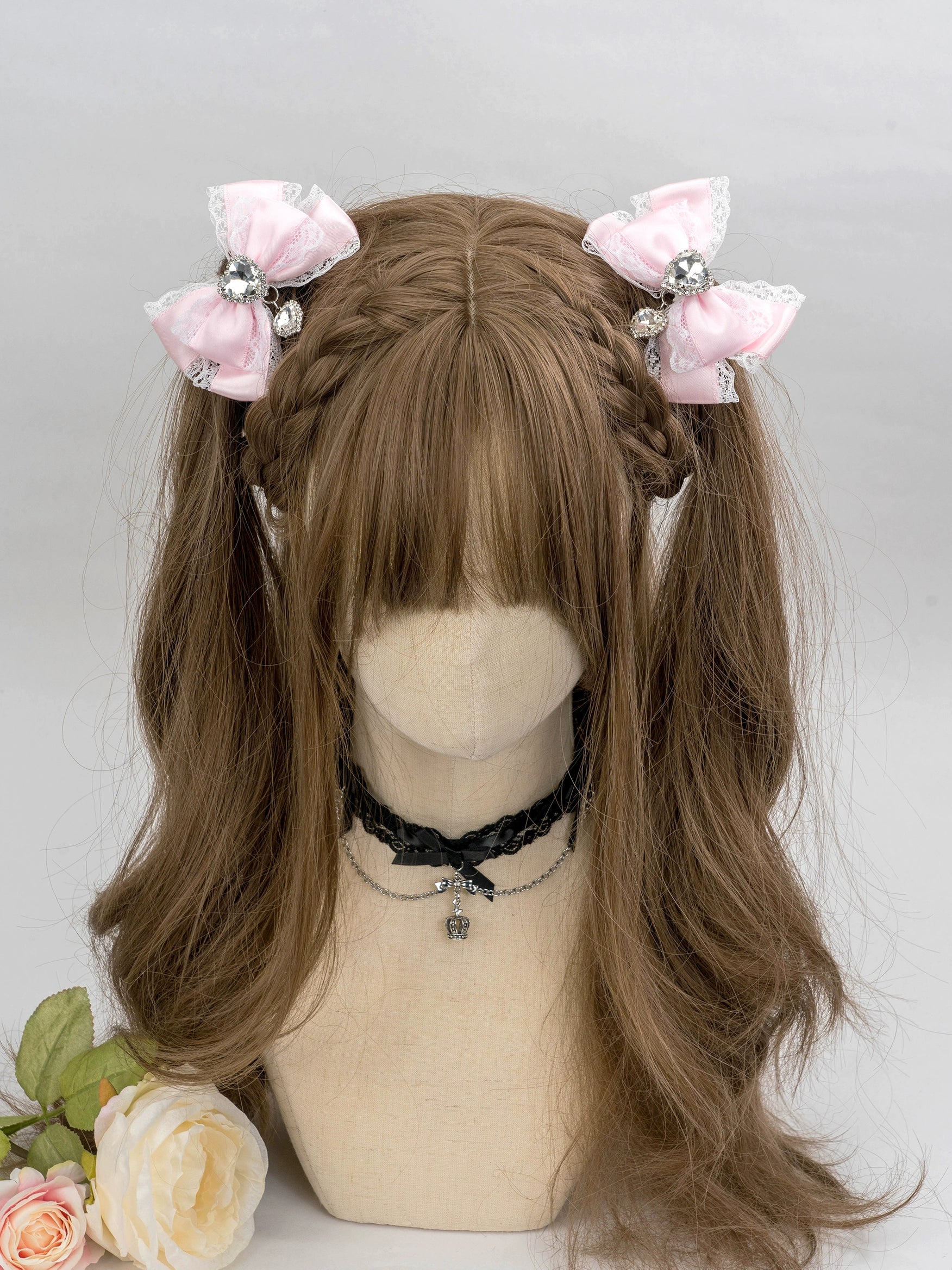 jirai kei bow hair clip comparison all thirteen colors swatch palette dopamine inspired hues