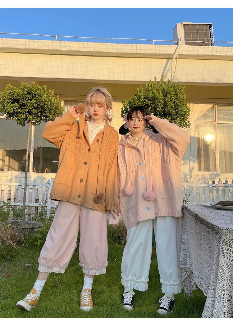 Kawaii Oversized Cardigan Sweater Coat Multicolor - Image 77