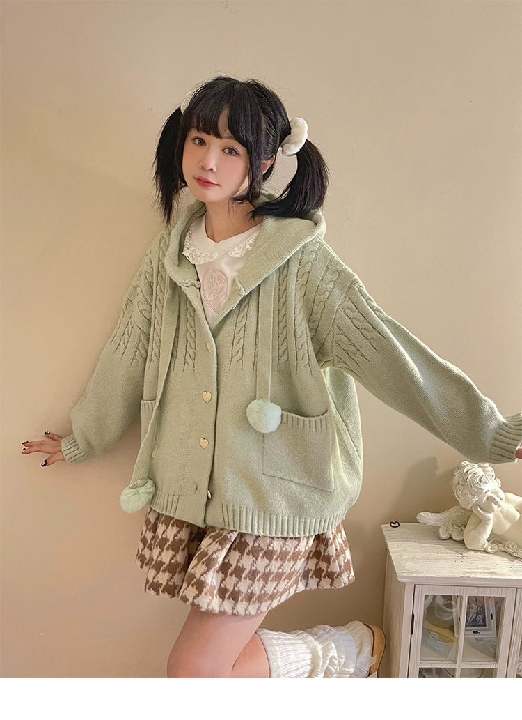 Kawaii Oversized Cardigan Sweater Coat Multicolor - Image 34