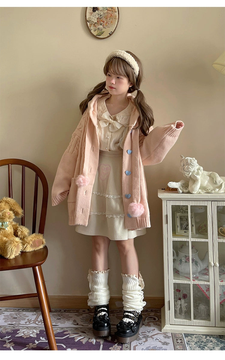 Kawaii Oversized Cardigan Sweater Coat Multicolor - Image 64