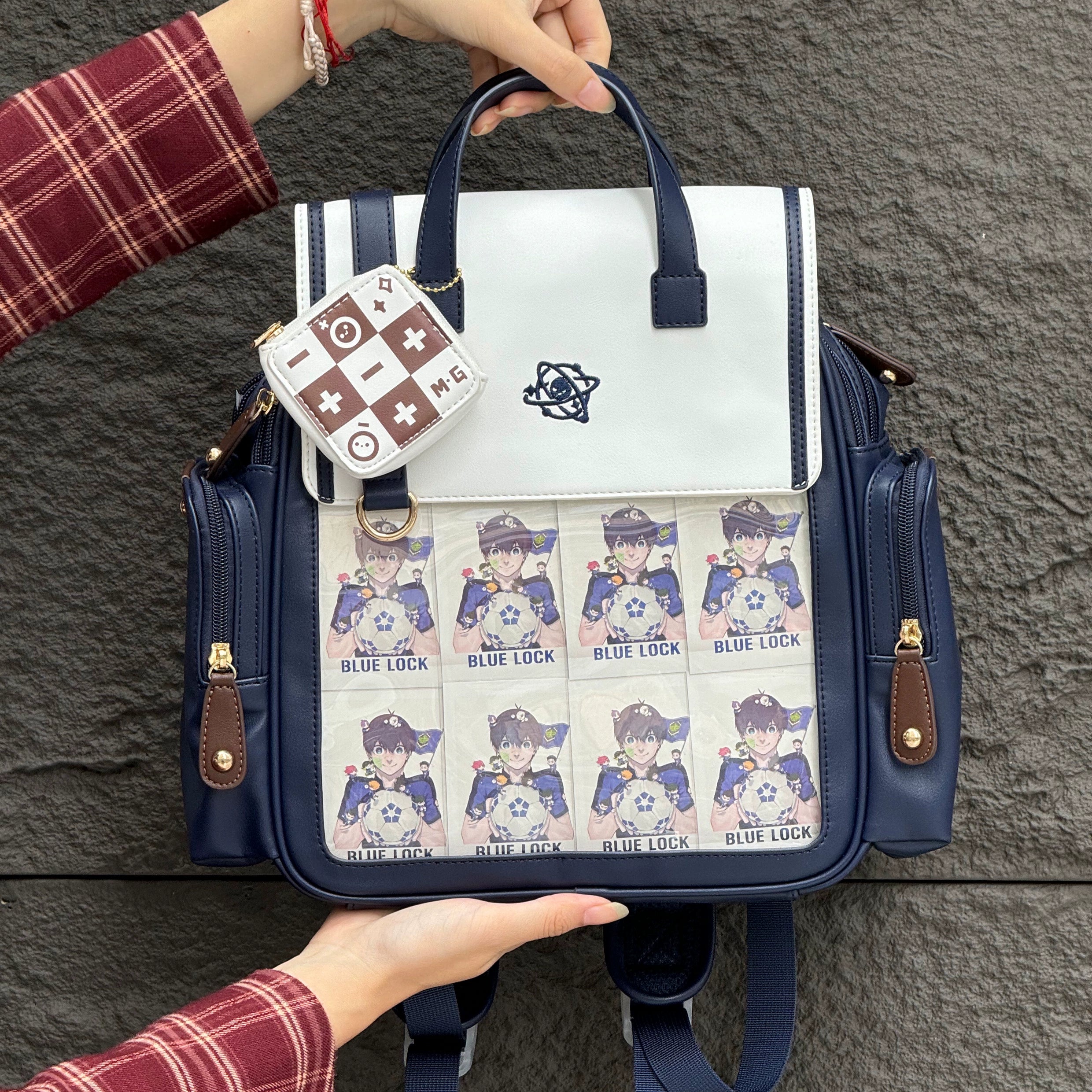 New version dark blue Jirai Kei itabag backpack latest design update deep color option