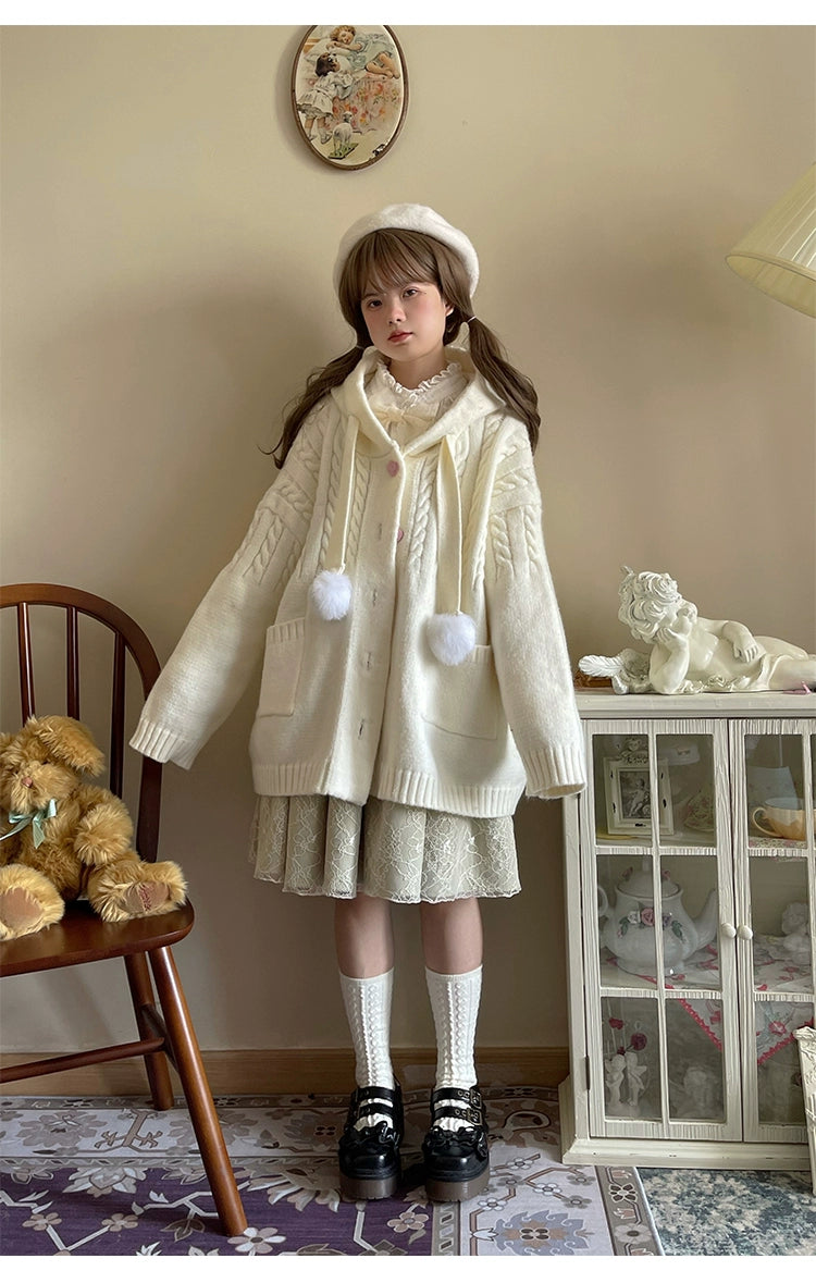 Kawaii Oversized Cardigan Sweater Coat Multicolor - Image 81