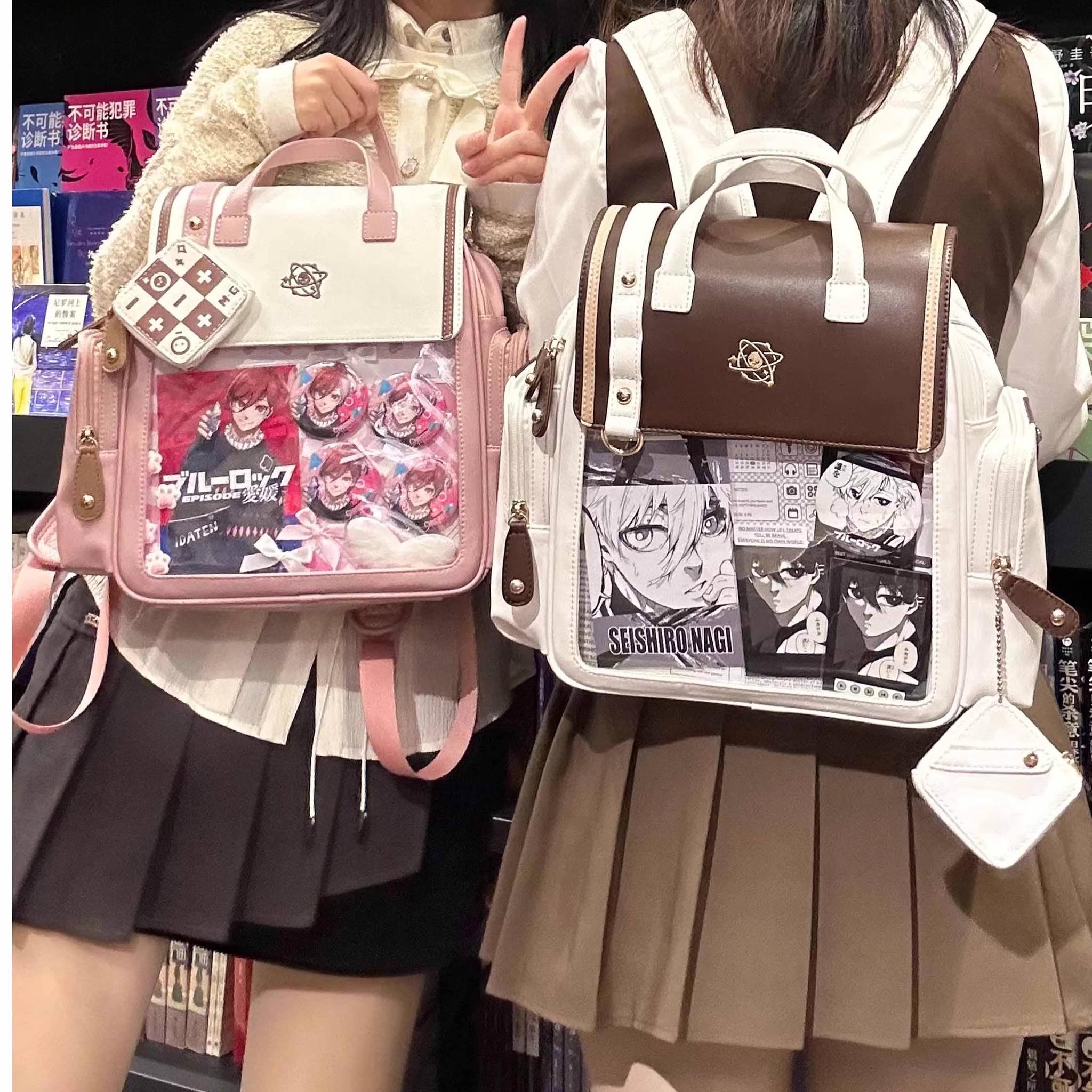 Itabag backpack transparent display panel clarity showing merchandise visibility and product quality