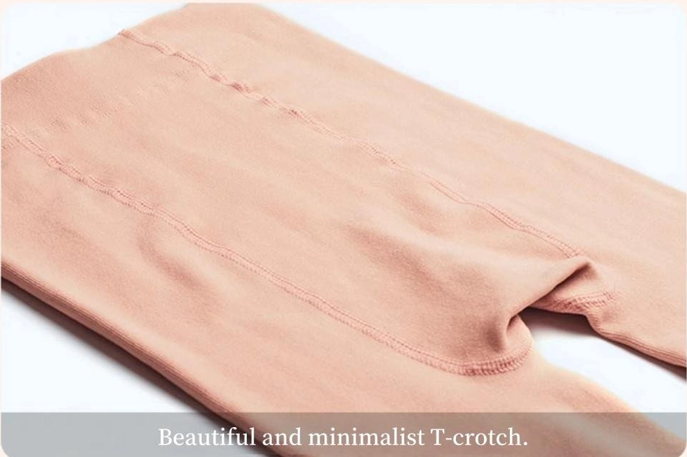 Beige velvet stirrup leggings layered under distressed denim - demonstrating foundational layering mastery for versatile jirai kei outfit coordination