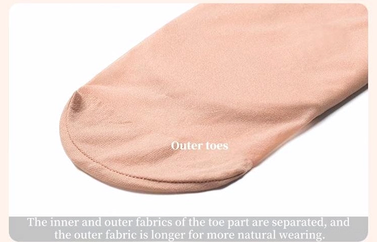 Three-shade beige velvet tights comparison - dark medium and light variants displayed together demonstrating color range for diverse skin tone matching