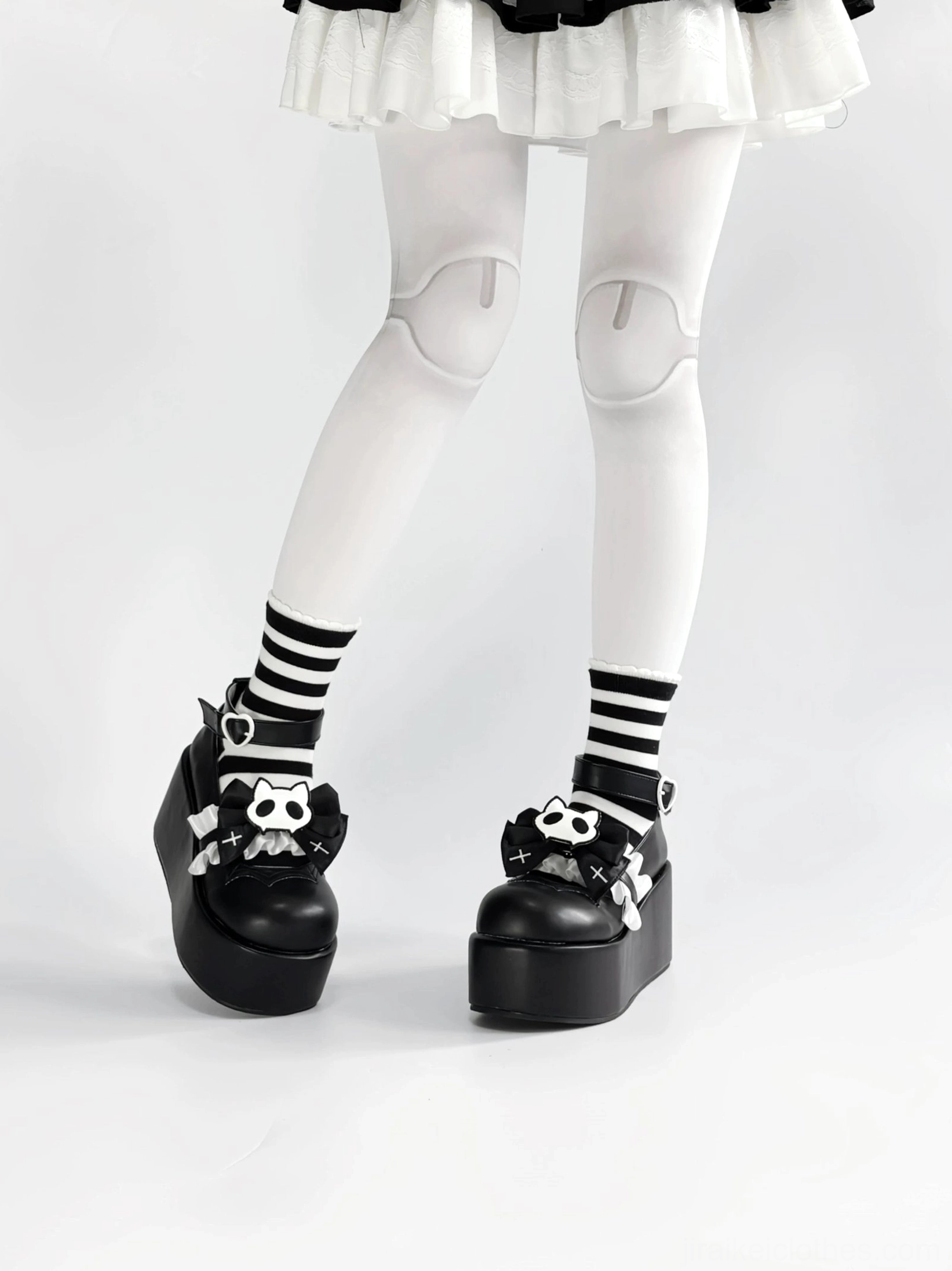 Black gothic platform Mary Jane shoes care maintenance guide storage tips for Jirai Kei footwear collection