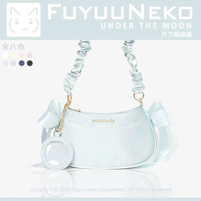 Black Jirai Kei mini ita bag edgy sophistication mysterious depth colorway with dual clear windows, premium gold hardware, and complete dark aesthetic styling