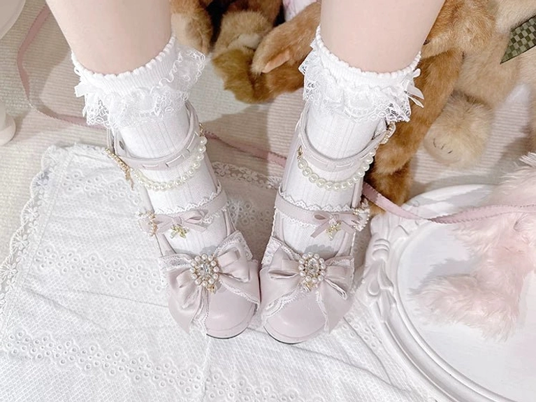 Black Jirai Kei platform Lolita shoes PU material care maintenance storage preservation tips
