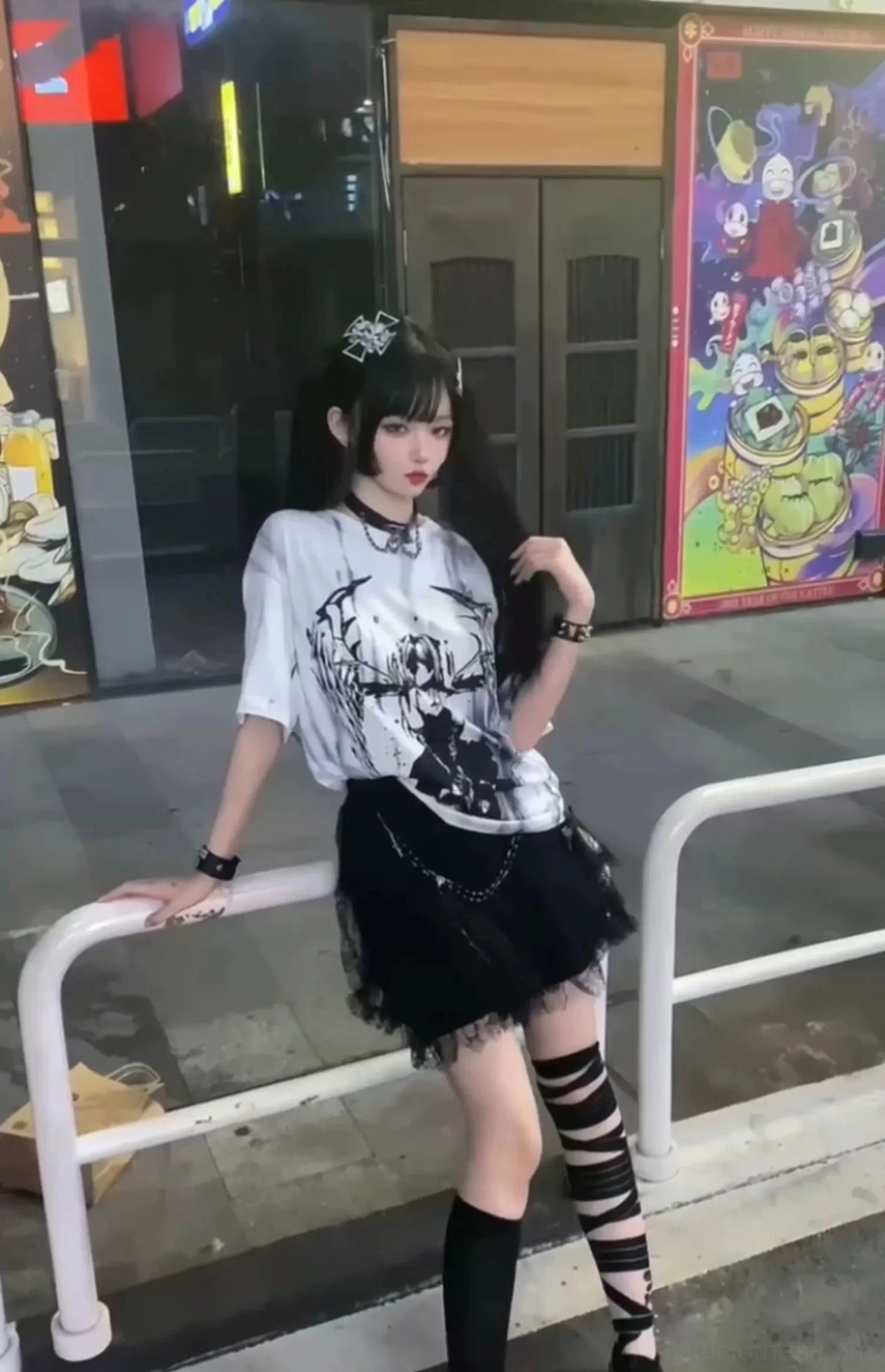 Blue tie-dye colorway of angel wings gothic jirai kei unisex t-shirt demonstrating ethereal color variation and mystical aesthetic