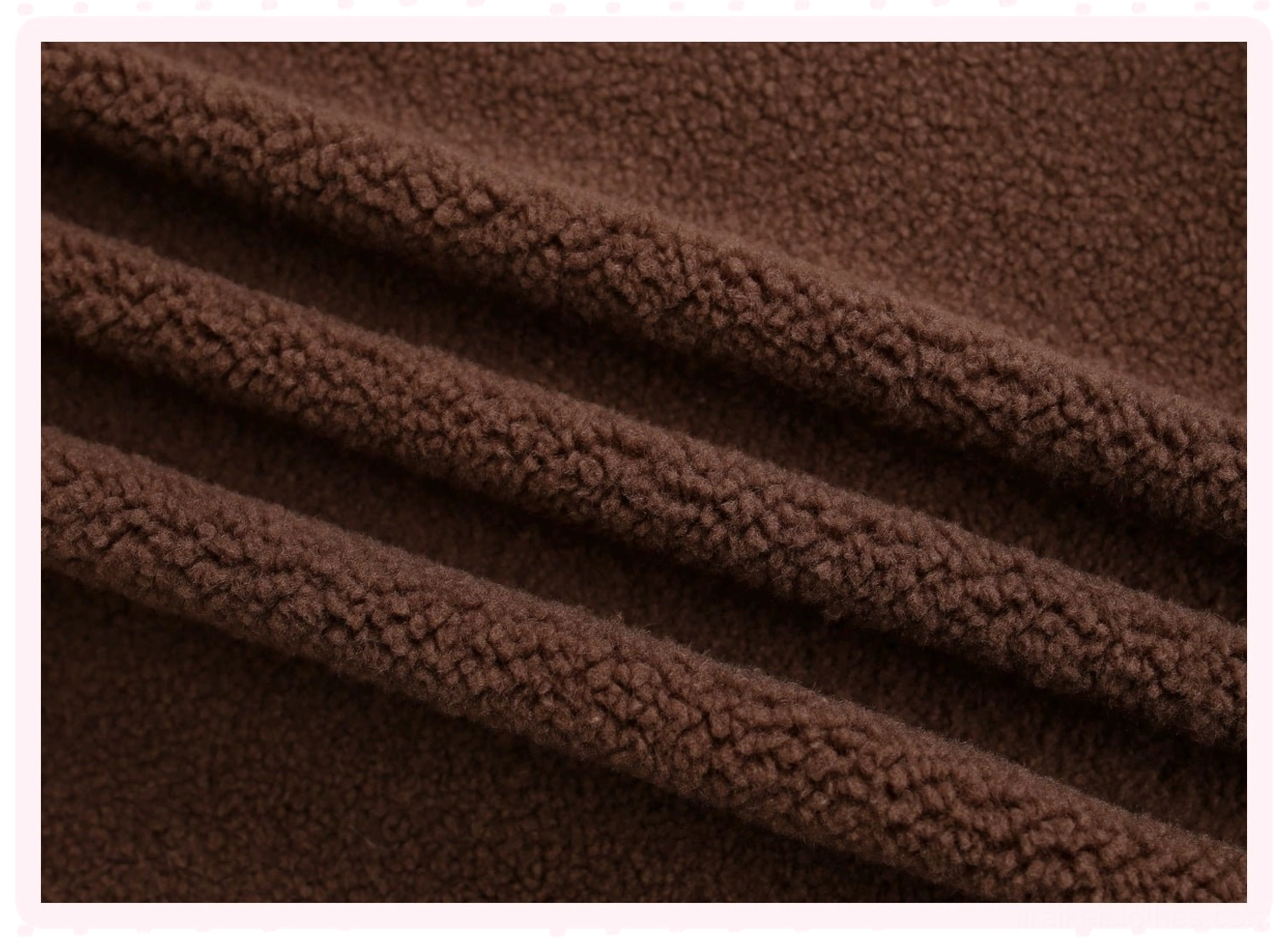 Shorts waistband detail close-up showing elastic ruched design, comfortable fit construction, and soft brown fleece material typical of Jirai Kei loungewear aesthetic
