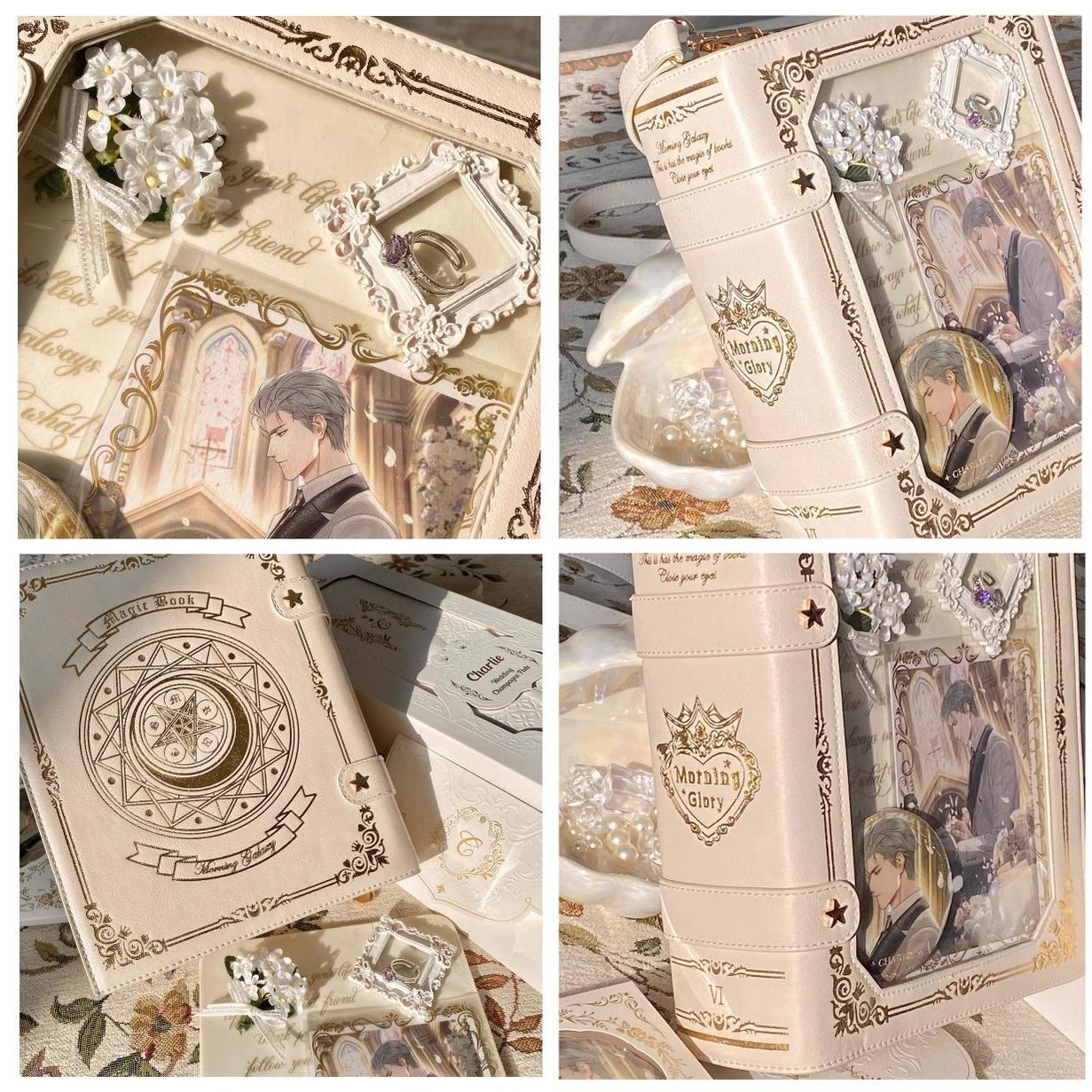 Vintage grimoire Jirai Kei ita crossbody bag size comparison and dimensions reference photography