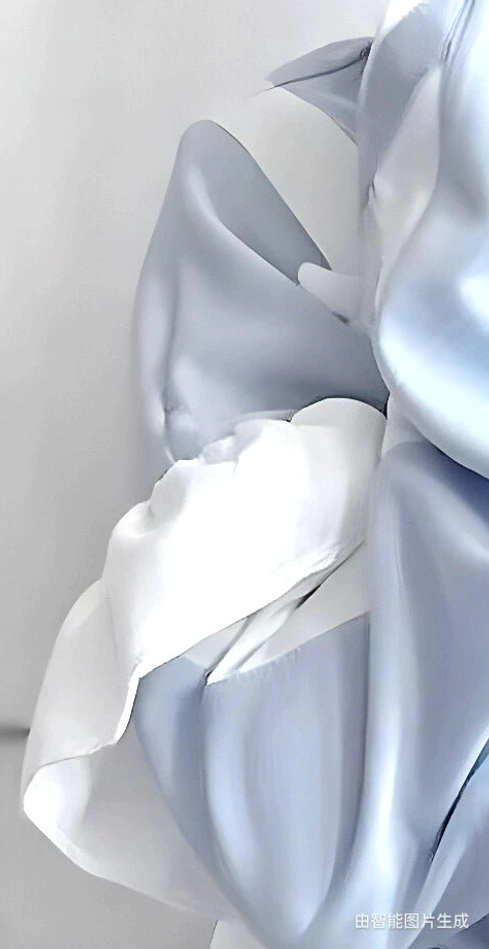 Detail shot of cat ear hood projections and hooded construction on the tenshi kaiwai coat jacket