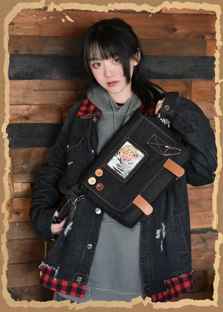 Denim itabag crossbody bag product dimensions size chart specifications width height depth measurements in centimeters and inches